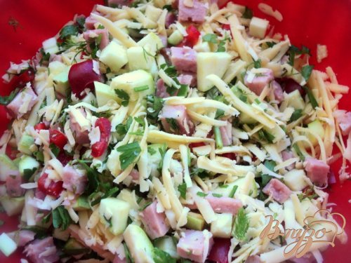 Закусочный кекс с овощами и ветчиной Закусочный кекс с овощами и ветчиной
