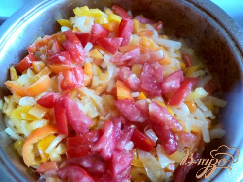 Яичница с овощами Яичница с овощами