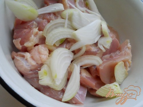 Шашлык из курицы на сковороде Шашлык из курицы на сковороде