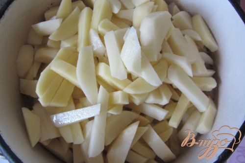 Картофель тушеный с мясом Картофель тушеный с мясом