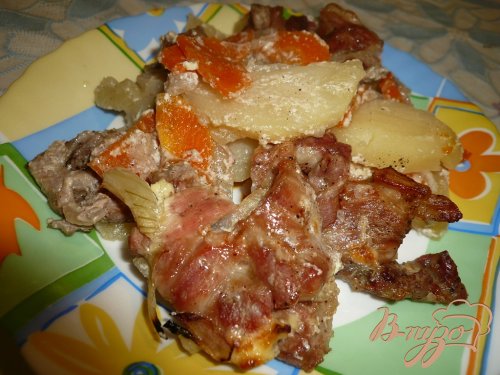 Картофель с мясом в духовке Картофель с мясом в духовке