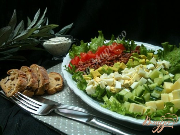 овочевий салат з хрустким беконом. як приготувати з фото