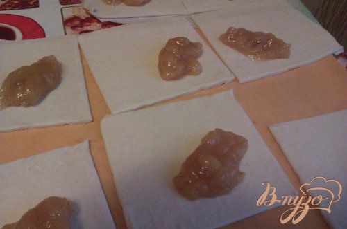 Слойки с банановым джемом Слойки с банановым джемом