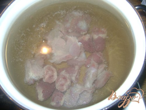 Рассольник с сердечками и пупками Рассольник с сердечками и пупками
