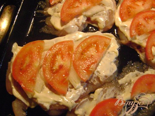 Нарядное куриное филе из духовки Нарядное куриное филе из духовки