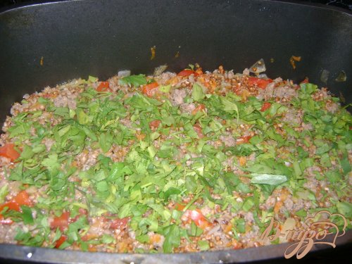 Гречка с фаршем и овощами Гречка с фаршем и овощами