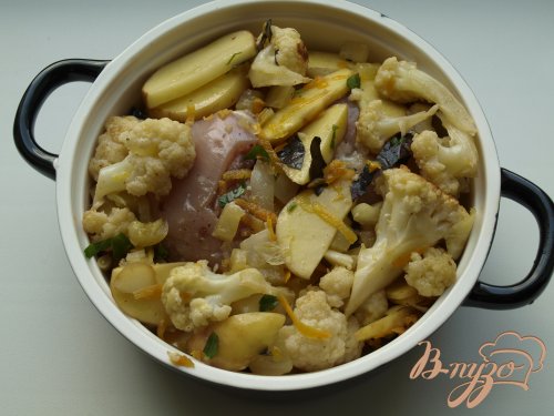 Рагу из овощей с курицей Рагу из овощей с курицей