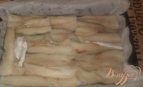 Белая рыба под овощами и сметаной Белая рыба под овощами и сметаной