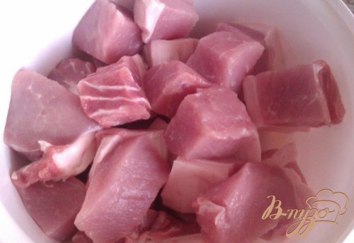 Свиной шашлык с кетчупом Свиной шашлык с кетчупом