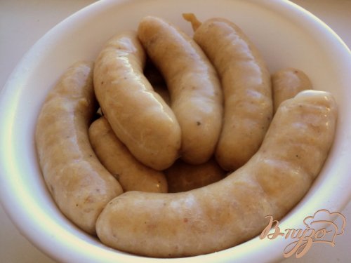 Куриные колбаски с яблоками Куриные колбаски с яблоками