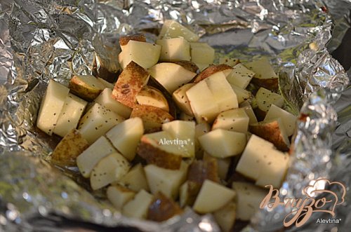Картофельный гарнир в фольге Картофельный гарнир в фольге