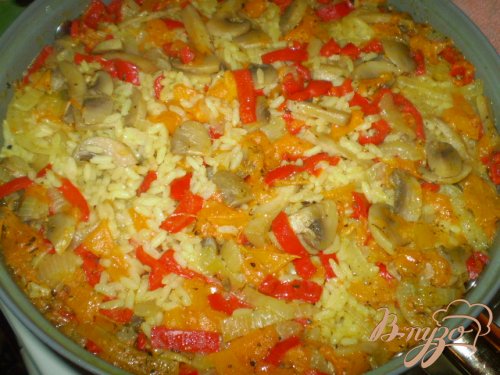 Рис с шампиньонами Рис с шампиньонами