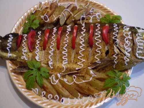 Рыба с овощами в духовке Рыба с овощами в духовке