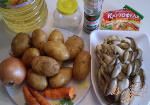Картофель с грибами Картофель с грибами
