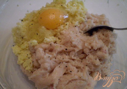 Котлеты из куриного мяса с пшеном Котлеты из куриного мяса с пшеном