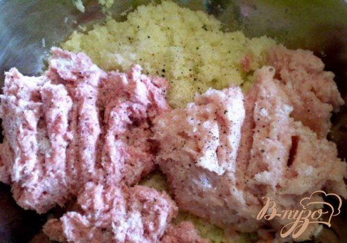 Котлеты мясные с капустой Котлеты мясные с капустой