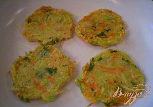 Кабачково-морковные оладьи Кабачково-морковные оладьи