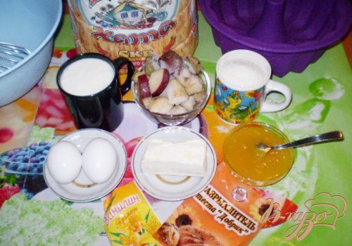 Медовый кекс с грушами Медовый кекс с грушами