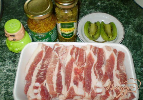Свинина с киви и каперсами Свинина с киви и каперсами