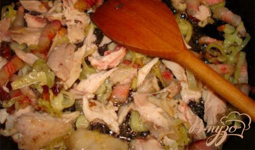 Паста с курицей и грибами в сливочном соусе Паста с курицей и грибами в сливочном соусе