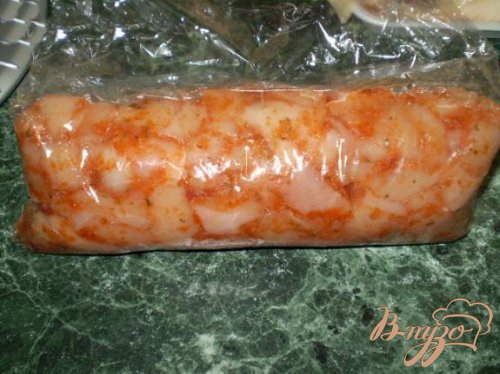 Мясной рулет "Мозайка" Мясной рулет "Мозайка"