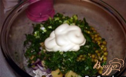 Cырный салат с курицей Cырный салат с курицей