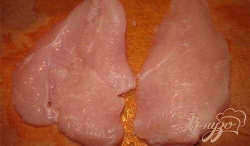 Куриные отбивные с ананасом под сырной шубкой Куриные отбивные с ананасом под сырной шубкой