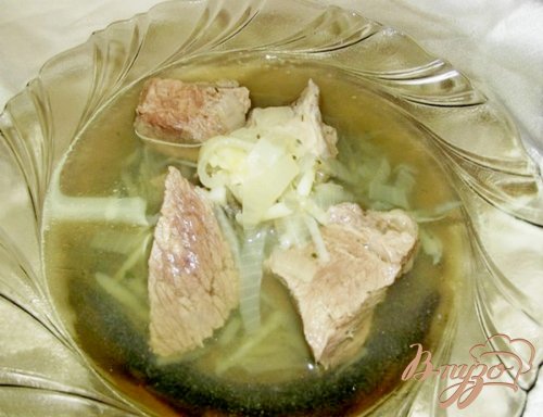 Говядина с луковым бульоном Говядина с луковым бульоном