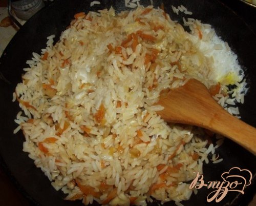 Рис с соевым соусом и овощами Рис с соевым соусом и овощами