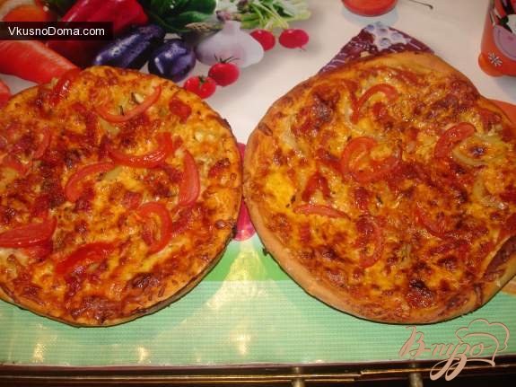 італійська піца з чрезо і моцарелою. як приготувати з фото