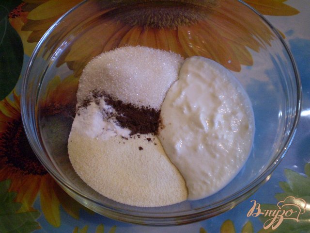 Манник с какао и яблоками Манник с какао и яблоками