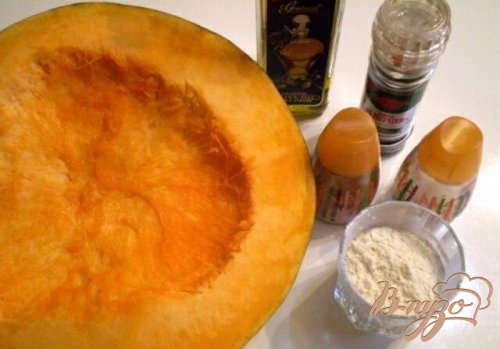 Жареная тыква с чесноком Жареная тыква с чесноком