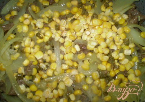 Говядина с каперсами и кукурузой Говядина с каперсами и кукурузой