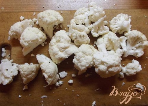 Суп с цветной капустой и растительным маслом Суп с цветной капустой и растительным маслом