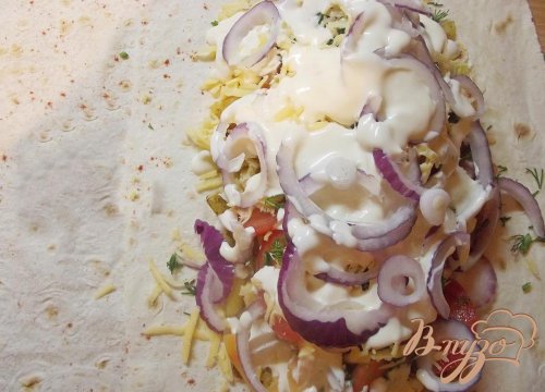 Шаурма с овощами Шаурма с овощами