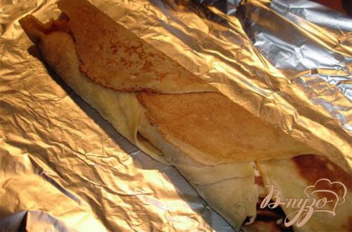 Блинные мясные рулетики с сыром Блинные мясные рулетики с сыром