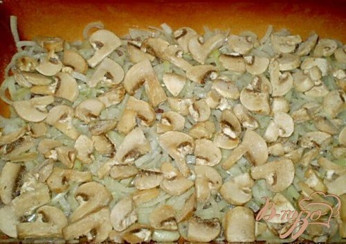 Картофель с мясом и грибами запеченный под сыром Картофель с мясом и грибами запеченный под сыром