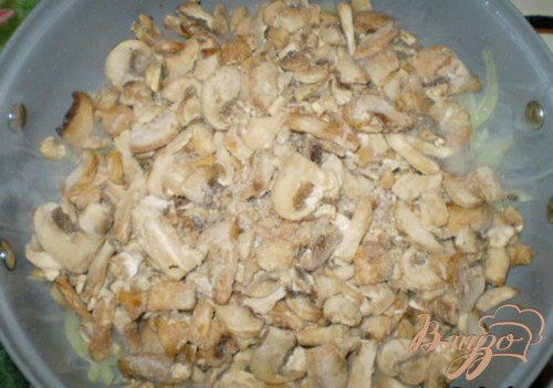 Отварной картофель с грибами Отварной картофель с грибами
