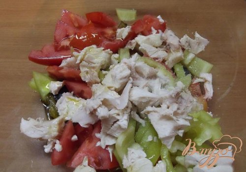Мясной салат со сливой Мясной салат со сливой