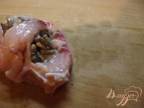 Куриная грудка фаршированная грибами Куриная грудка фаршированная грибами