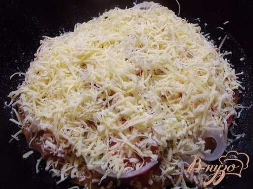 Пицца грибная с яйцом Пицца грибная с яйцом