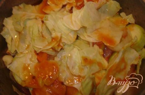 Мясо под капустным листом Мясо под капустным листом