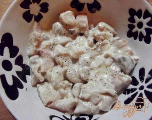 Мясной салат с киви Мясной салат с киви