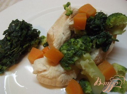 Куриная грудка под чесночным соусом Куриная грудка под чесночным соусом