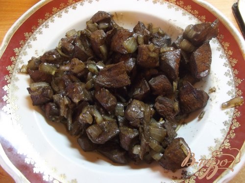 Пирог с печенью и сердечками Пирог с печенью и сердечками