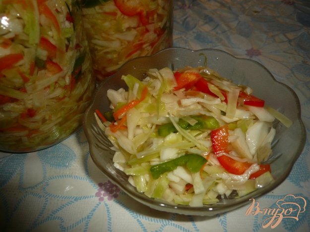 маринований капустяний салат. як приготувати з фото
