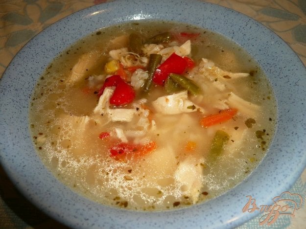 Рисовий суп з курячою грудкою і овочами. як приготувати з фото