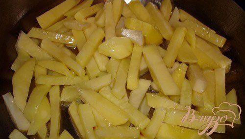 Жареная картошечка с лесными грибами Жареная картошечка с лесными грибами
