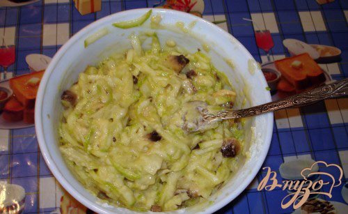Кабачковые оладушки с грибами Кабачковые оладушки с грибами