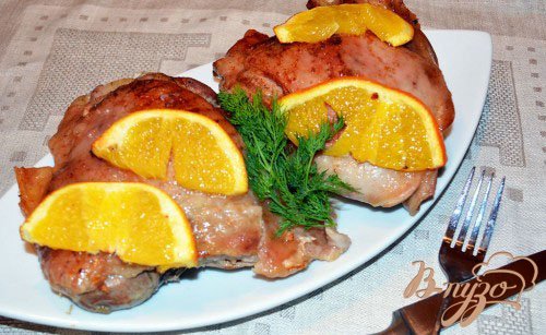 Индюшиные стейки с апельсином Индюшиные стейки с апельсином